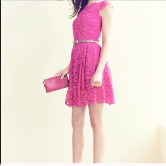 cynthia steffe pink lace dress Cynthia Steffe Pink Lace Dress Size 4